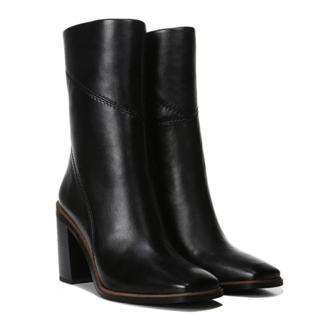 Franco Sarto Stevie (WIDE CALF) In Black Leather